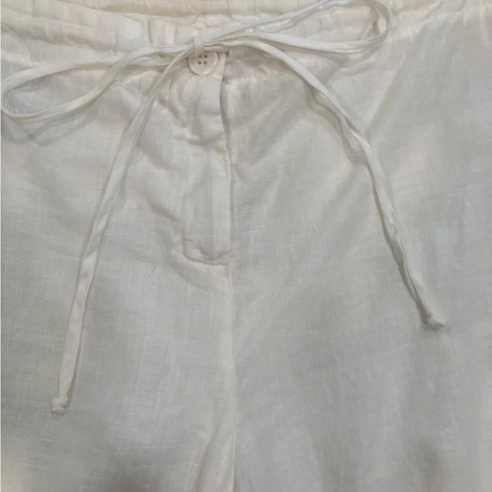Johnny Was Ivory Lace & Crochet Trimmed Women's Pants - Picture 8 of 15